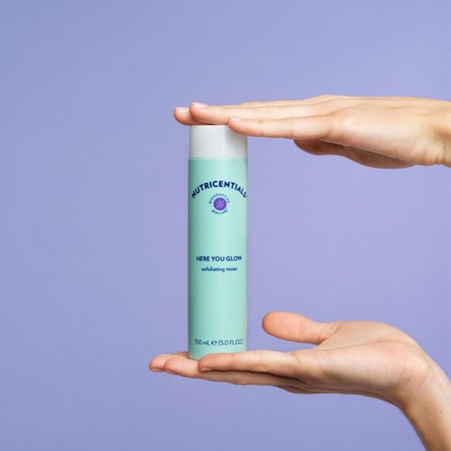 Nu Skin Here You Glow Face Exfoliator Toner - Unclog Pores & Prevent Acne | 150 ml | Hydrating Formula with Salicylic & Glycolic Acids