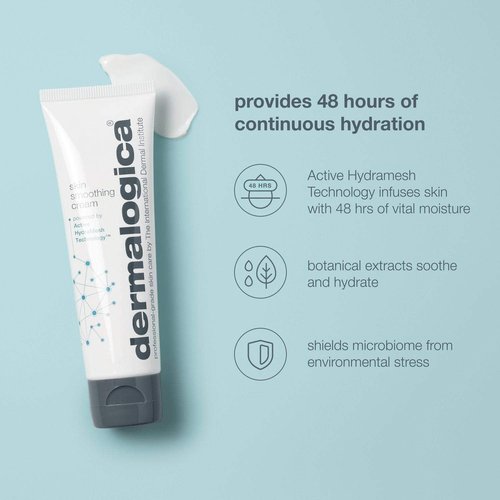 Dermalogica Skin Smoothing Cream - Hydrating Face Moisturizer with Vitamin C & E - 48-Hour Moisture Boost