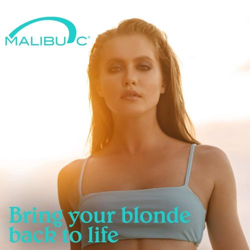Malibu C Blondes Enhancing Conditioner - Hydrating Formula for Natural & Processed Blondes | Protects Against Discoloration & Damage