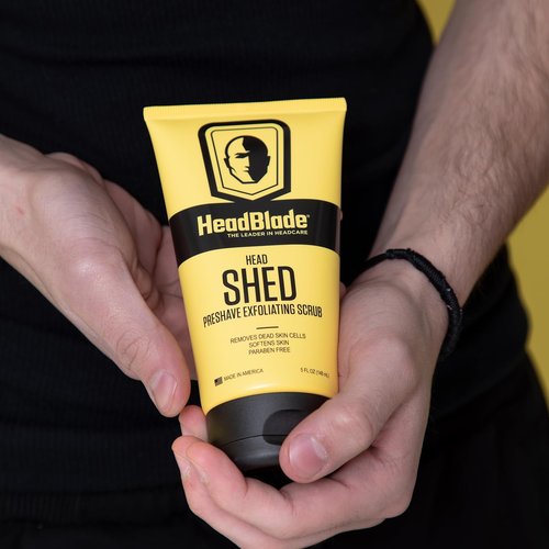 HeadBlade HeadShed Exfoliating Scrub - 5 oz Men's Face Wash & Cleanser for Smooth Shaving