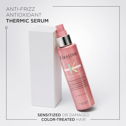 Kerastase Chroma Absolu Hair Serum - Moisturizing Anti-Frizz & Heat Protection for Color-Treated Hair