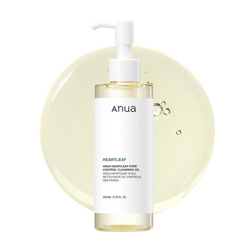 Anua Heartleaf Pore Control Cleansing Oil - Gentle Makeup Remover for All Skin Types | 6.76 fl. oz.