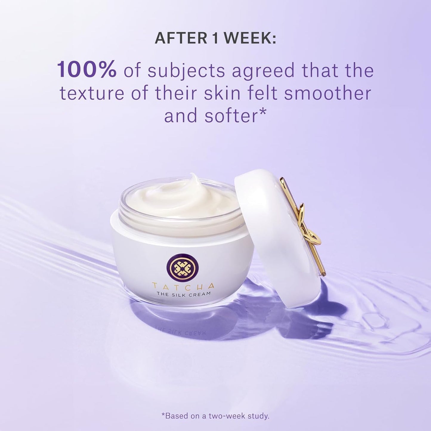 TATCHA Silk Cream Travel-Sized Moisturizer - Line-Smoothing & Firming for Hydration | 15 ml / 0.5 fl. oz.
