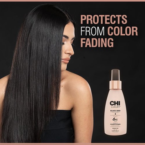 CHI Luxury Black Seed Oil Leave-In Conditioner - Moisturizing Hair Treatment, Thermal Protection, 4 Oz