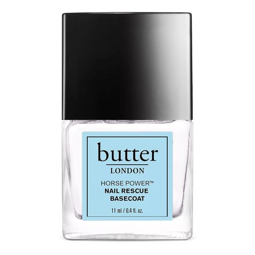 butter LONDON Base Coat Nail Polish - Horse Power Nail Rescue Basecoat for Damaged Nails | Strengthens & Prevents Staining