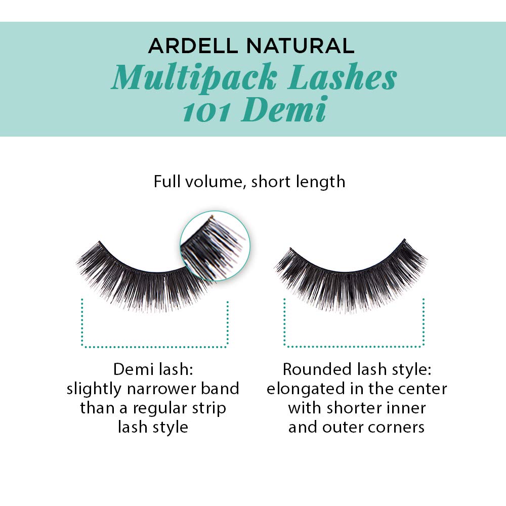 Ardell Natural Multipack Lashes #101 Black, 4 Pairs x 2 Pack