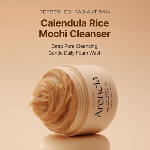 ARENCIA Calendula Rice Mochi Cleanser - Moisturizing & Deep-Cleansing Formula (1.76oz)