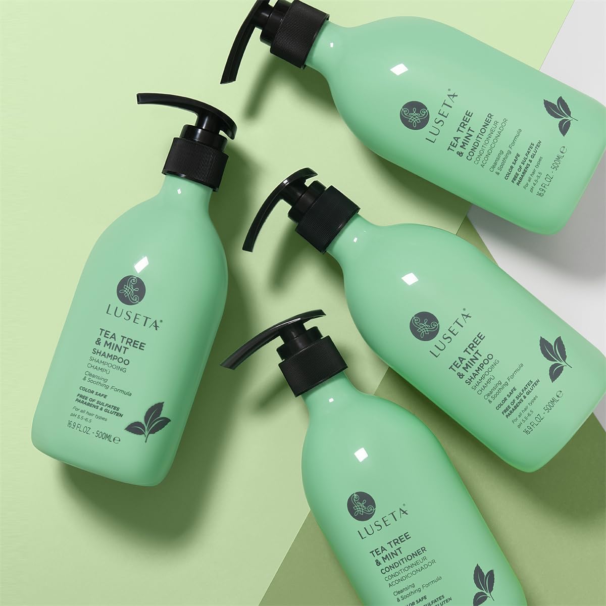 Luseta Hyaluronic Acid Moisturizing Shampoo & Conditioner Set for Dry and Damaged Hair, Sulfate Free Shampoo and Conditioner for Women Infused with Argan Oil and Shea Butter Paraben-Free2 x 16.9oz