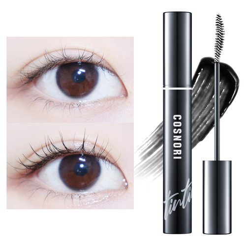 COSNORI Eyelash Tinting Serum 01 Deep Black - Boost Length & Thickness - Vegan & Irritation-Free 0.3 fl. oz / 9g
