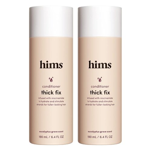 Hims Thick Fix Thickening Conditioner - Lightweight & Moisturizing - Paraben-Free, Vegan - Eucalyptus Grove Scent - 6.4 Fl Oz, 2 Pack