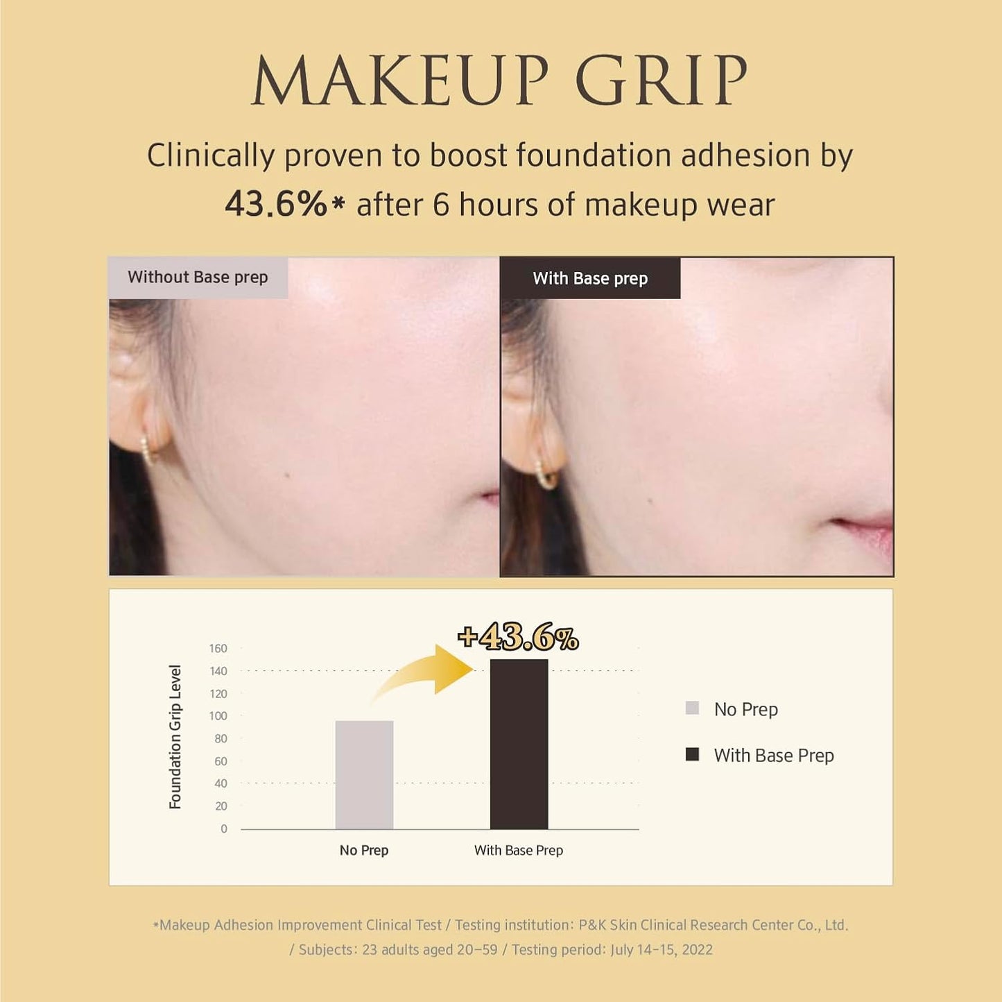 YUNJAC Base Prep Primer - Silicone-Free Grip Makeup Base for Radiant Skin | 1.35 fl oz