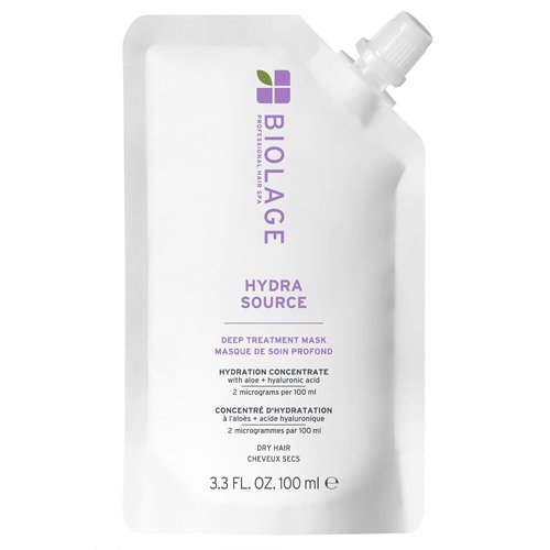 Biolage Hydra Source Deep Treatment Mask - Nourishing Formula for Dry Hair | Infused with Aloe Vera & Hyaluronic Acid