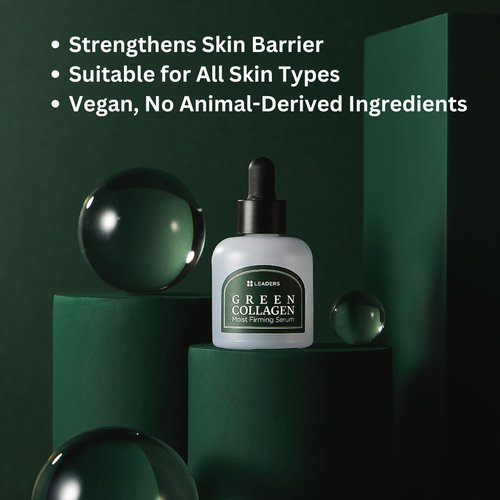 Leaders Green Collagen Serum - Vegan Anti-Aging Moisturizer for Firm Skin | 30ml