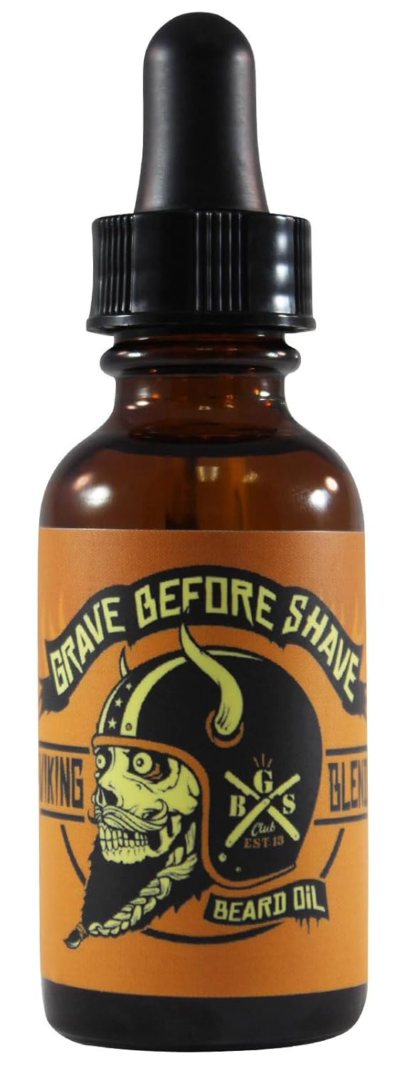 Grave Before Shave™ Viking Blend Beard Oil - Nourishing Formula for Soft, Healthy Beards | 1 oz