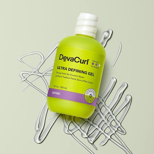 DevaCurl Ultra Defining Gel - Strong Hold Non-Crunch Styler | Non-Flaking & Non-Sticky Formula