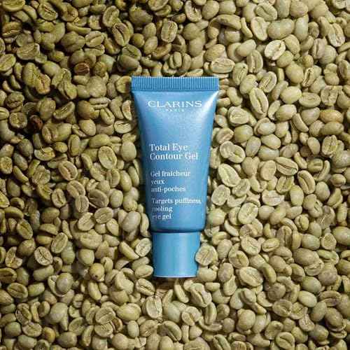 Clarins Total Eye Contour Gel | Cooling Eye Gel | Visibly Reduces Dark Circles and Puffiness | Refreshes, Hydrates and Soothes | Blend Of Natural Ingredients | All Skin Types | 0.6 Ounces
