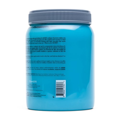 Johnny B. Professional Hair Styling Gel - Long Lasting, Alcohol-Free, No-Flake Formula