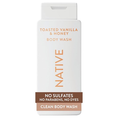 Native Body Wash - Naturally Derived Ingredients for Soft, Hydrated Skin | Toasted Vanilla & Honey, 18 oz