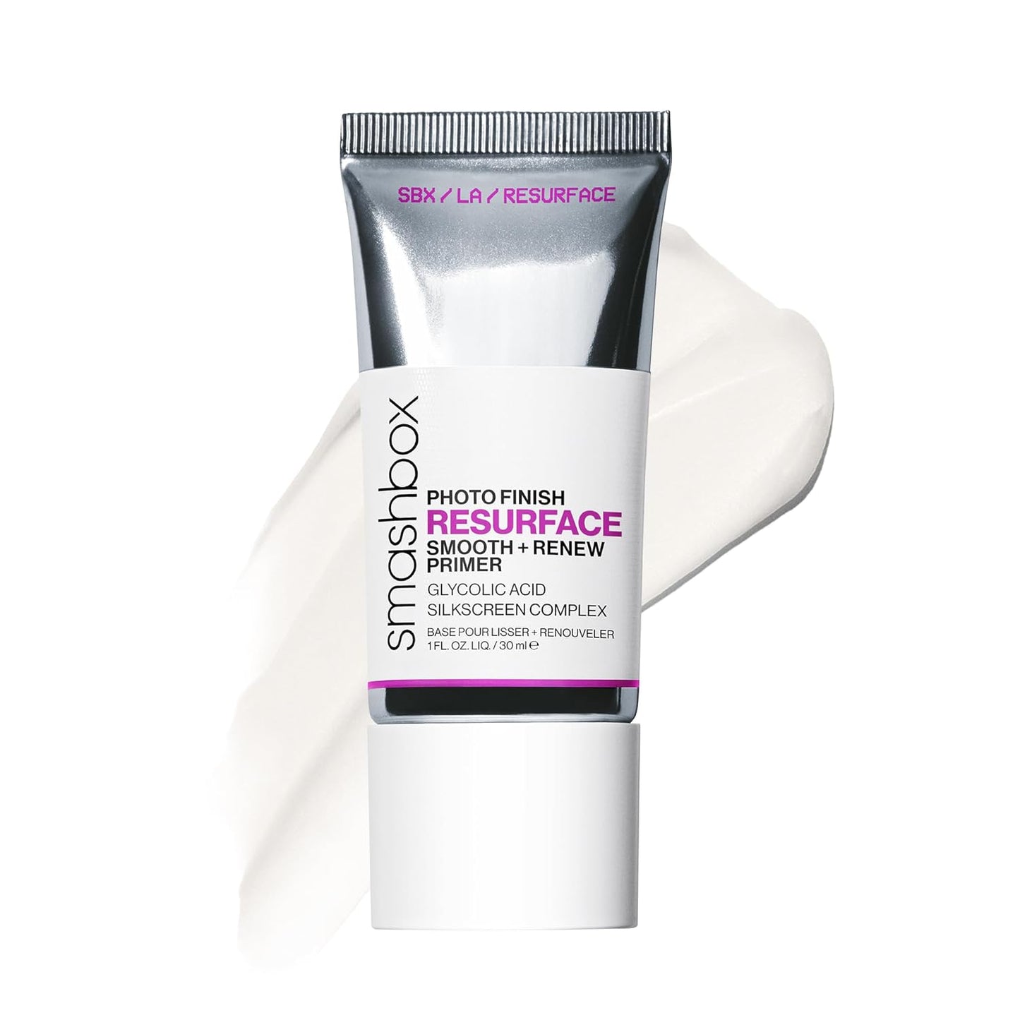 Smashbox Photo Finish Resurface Primer Serum - Smooths Texture & Locks in Makeup | 3.5% Glycolic Acid
