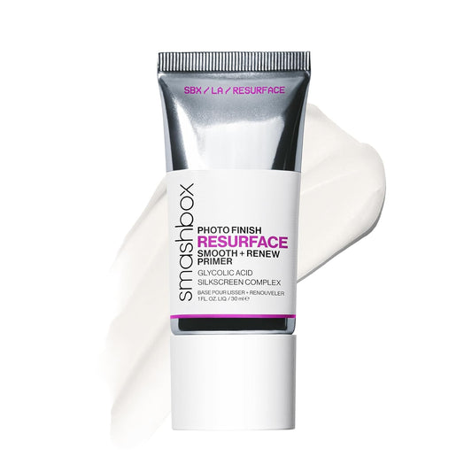 Smashbox Photo Finish Resurface Primer Serum - Smooths Texture & Locks in Makeup | 3.5% Glycolic Acid