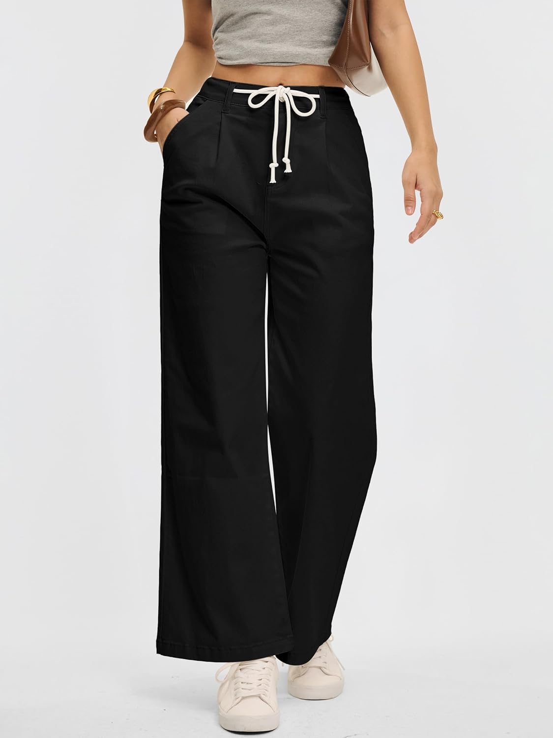 ANRABESS Women's Wide Leg Jeans - High Waisted Casual Denim Pants with Pockets | Trendy Relaxed Fit