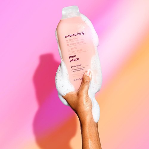 Method Body Wash - Pure Peace | Paraben & Phthalate Free, 18 oz for Refreshing Cleanliness
