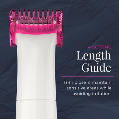 Remington Smooth & Silky Body & Bikini Kit - Cordless Waterproof Trimmer & Shaver for Women | White/Pink