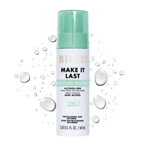 Milani Make It Last Moisture Boost Setting Spray - Alcohol-Free Waterproof Makeup Mist - Hydrating Formula for Sensitive Skin - 1 Count