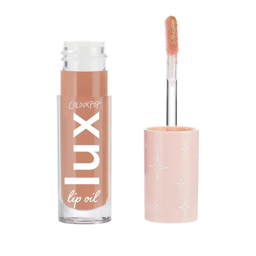 ColourPop Lux Lip Oil - Hydrating Sheer Tinted Lip Oil with Antioxidant Chamomile & Calendula - Nourishing Soft-Warm Nude | Skinny Dip (0.16 oz)