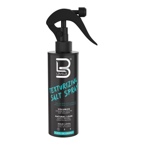L3 Level 3 Sea Salt Texturizing Spray - Light Hold for Beachy Waves & Texture - 8.45 Fl Oz