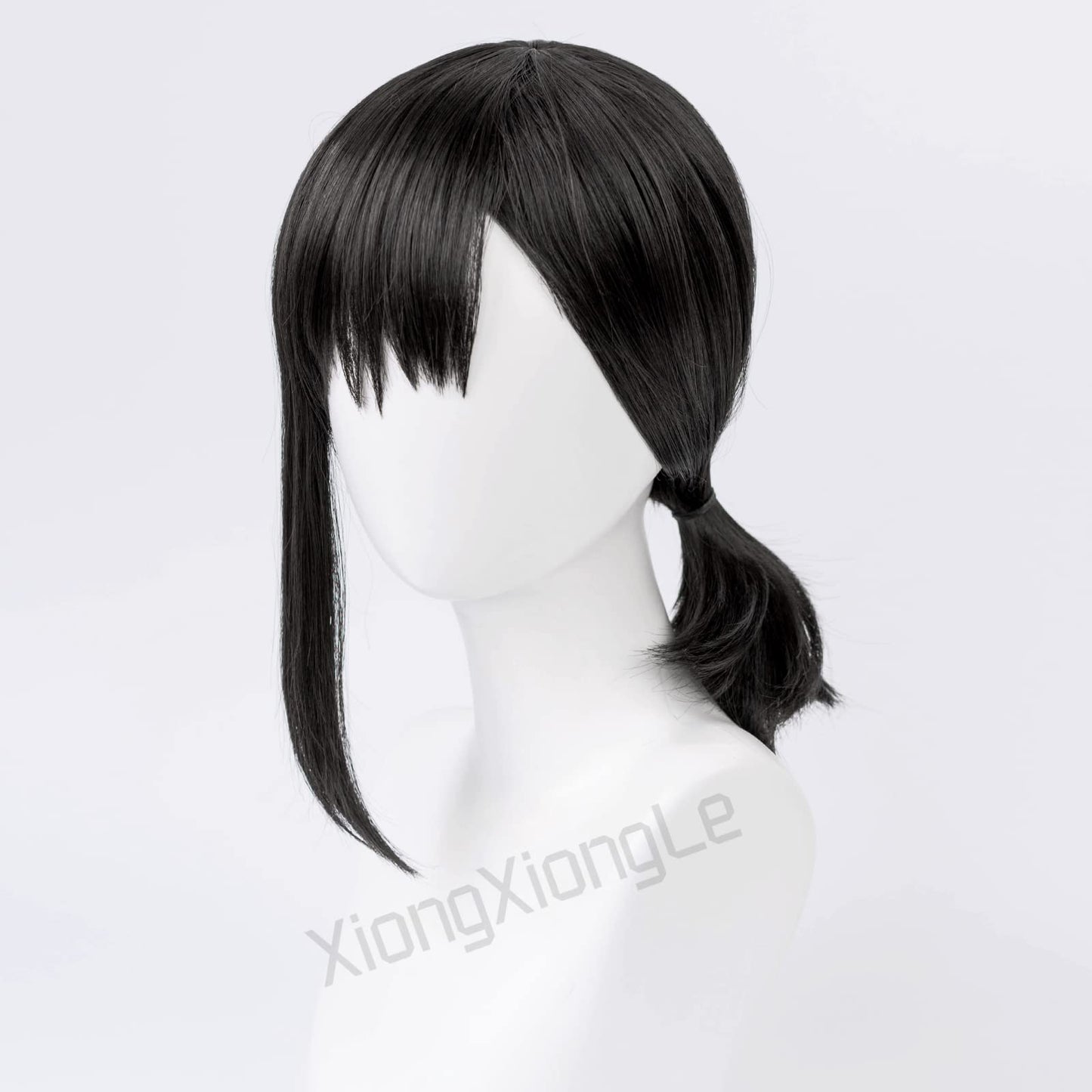 XiongXiongLe Anime Cosplay Wig Chainsaw Man Costume Wigs with Cap Wig Cos Role Playing for Party Halloween Christmas (Higashiyama Kobeni)