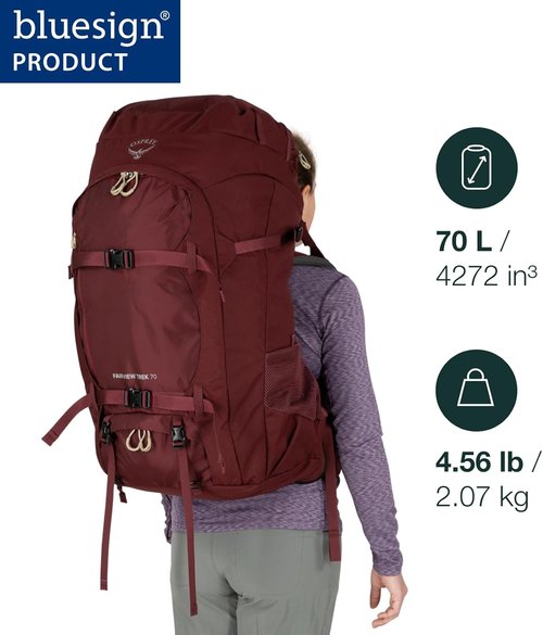 Osprey Fairview 70L Women's Travel Backpack - Night Jungle Blue | Durable & Spacious Design