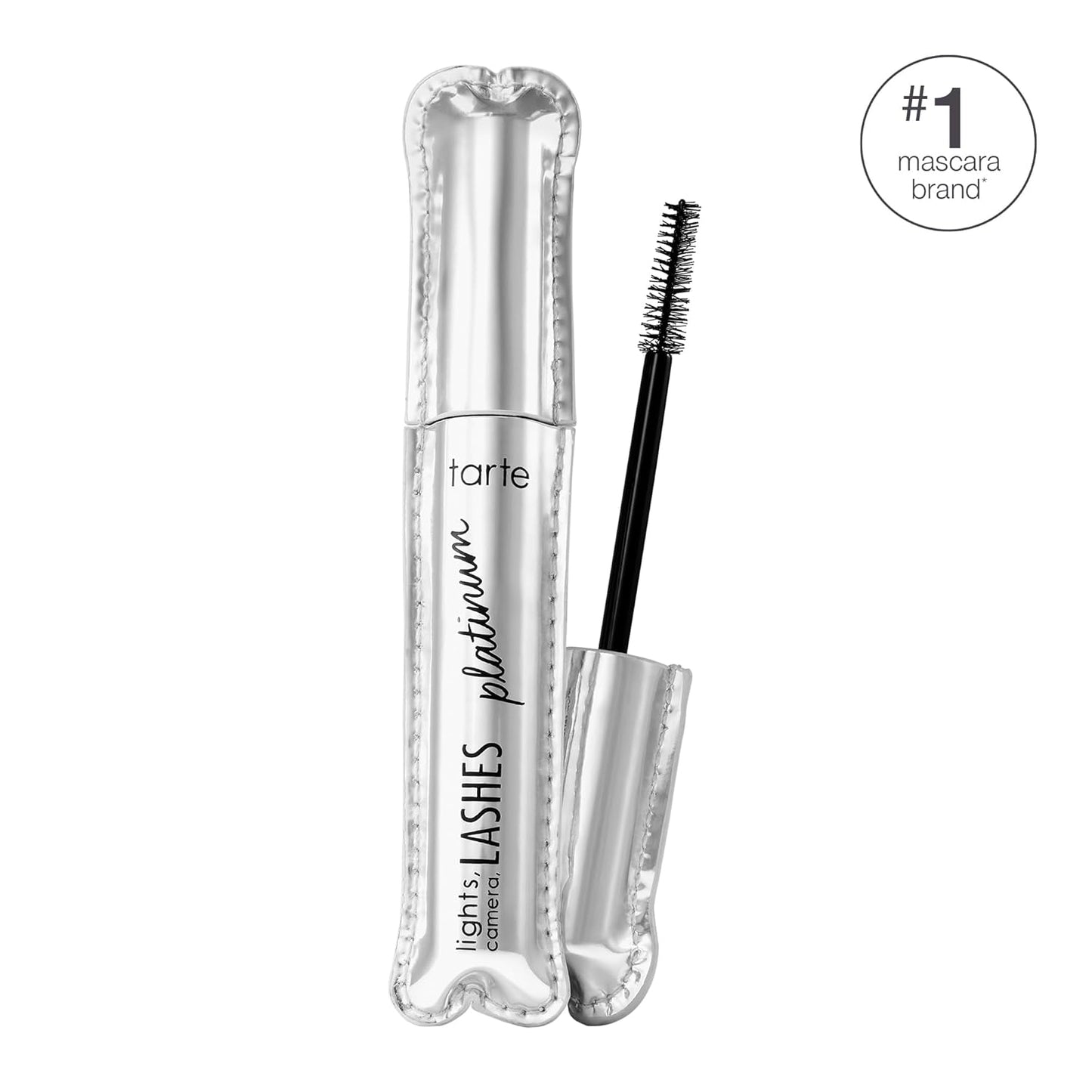 Tarte Lights, Camera, Lashes Platinum Volumizing Mascara - Black Tinted Peptide Serum for Volume & Length, Vegan & Cruelty-Free