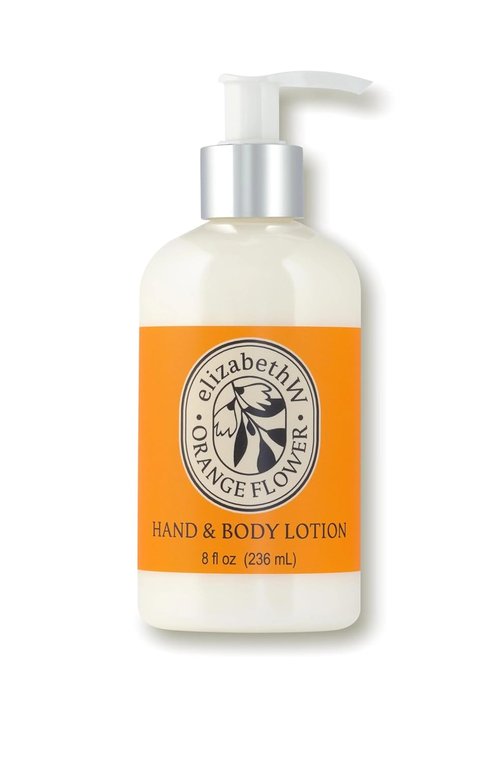 Elizabeth W Orange Flower Hand and Body Lotion - Moisturizing Formula with Shea Butter & Ginseng | 8 Fl Oz