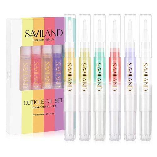 SAVILAND Natural Cuticle Oil Pen:Revitalizing Cuticle Oil for Nails with Vitamin E Repaired Cuticles Overnight Cuticle Softener Nail Strengthener Protector for Damaged Skin Thin Nail