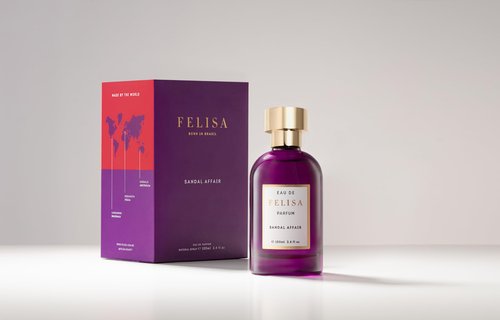 Felisa Sandal Affair Eau de Parfum (3.4 fl oz) – Long Lasting Vegan Aromatic Woody Perfume, Elegant, a bright wood Fragrance with Bergamot, Cardamom and Sandalwood