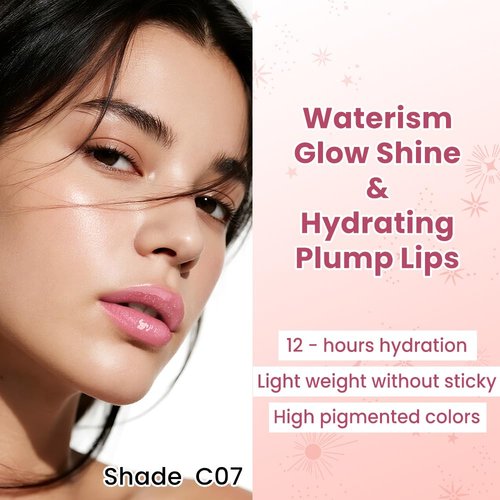 CATKIN Glossy Lip Balm - Ultra Hydrating Tinted Jelly for Plumping & Soothing Dry Lips | 0.12 oz C07 Azalea