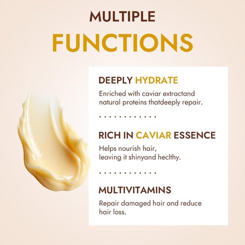 Orvian Caviar Hair Mask - Deep Repair & Moisture Treatment for Dry, Coarse, Damaged Hair