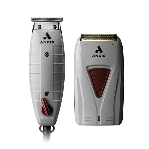 Andis 17270 Finishing Combo | T-Outliner Trimmer & Pro Foil Shaver - Professional Hair & Beard Kit