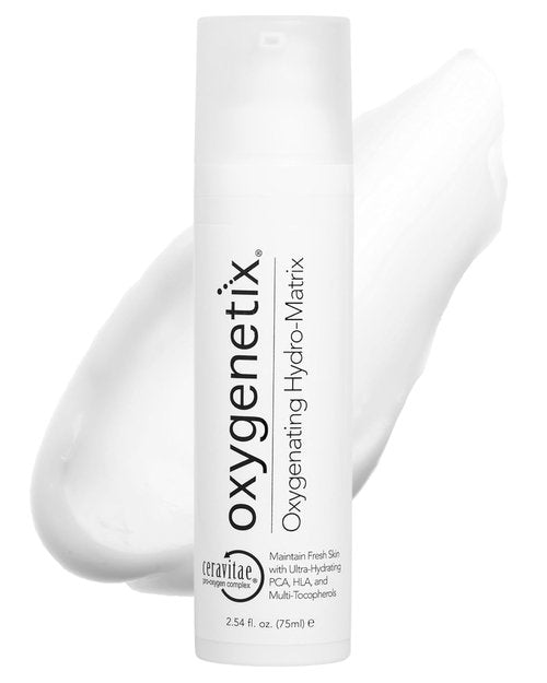 Oxygenetix Oxygenating Hydro-Matrix | Lightweight Aloe-Based Moisturizer with Hyaluronic Acid for Sensitive Skin (2.54oz)