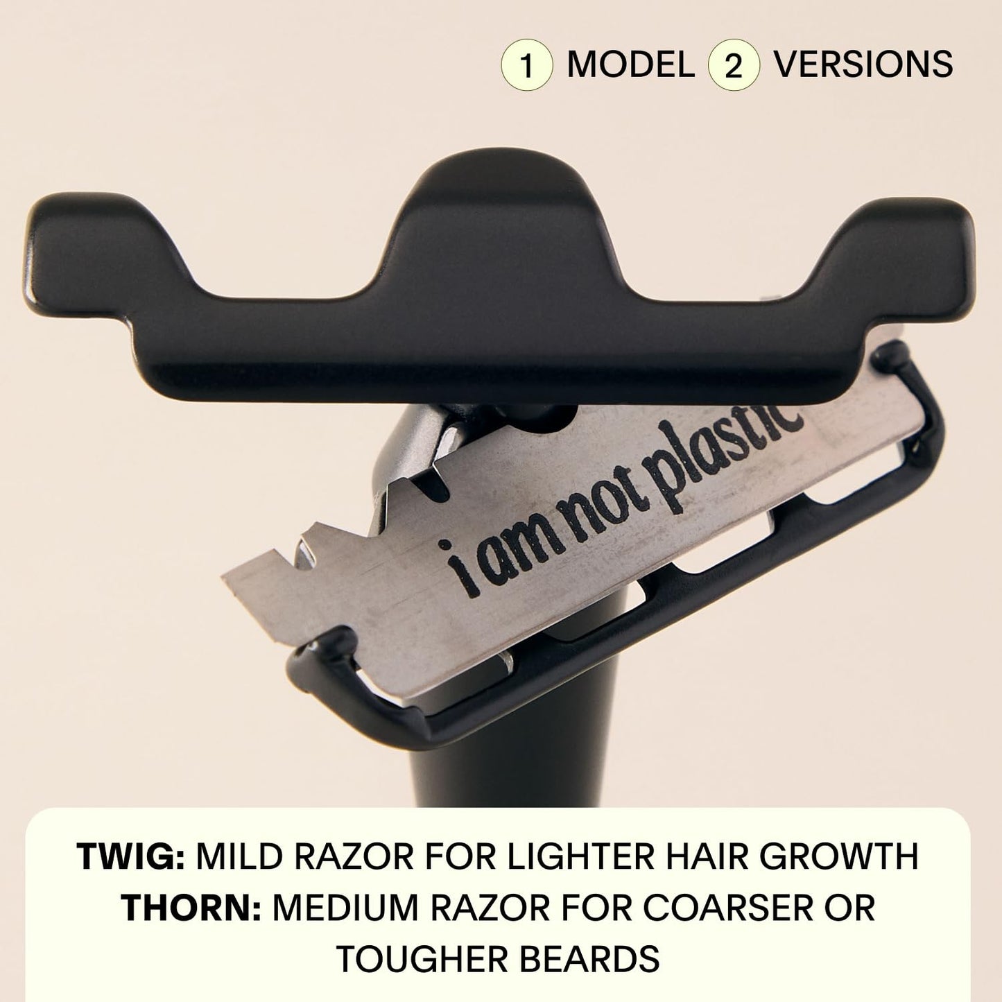 Leaf Shave | Twig Razor, Silver - All-Metal, Eco-Friendly Shaver for Men & Women; Includes 5 Stainless Steel Single-Edge Blades; Recommended for Face Shaving Lighter Hair and Sensitive Skin