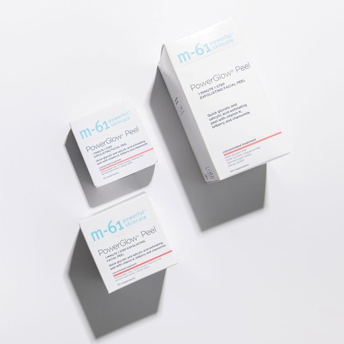 M-61 PowerGlow Peel - Exfoliating Facial Peel with Glycolic & Salicylic Acid | 10 Treatments in 1 Minute