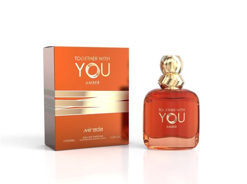 MIRADA Together With You Amber EDP for Men - 3.4 FL OZ | Long-Lasting Fragrance