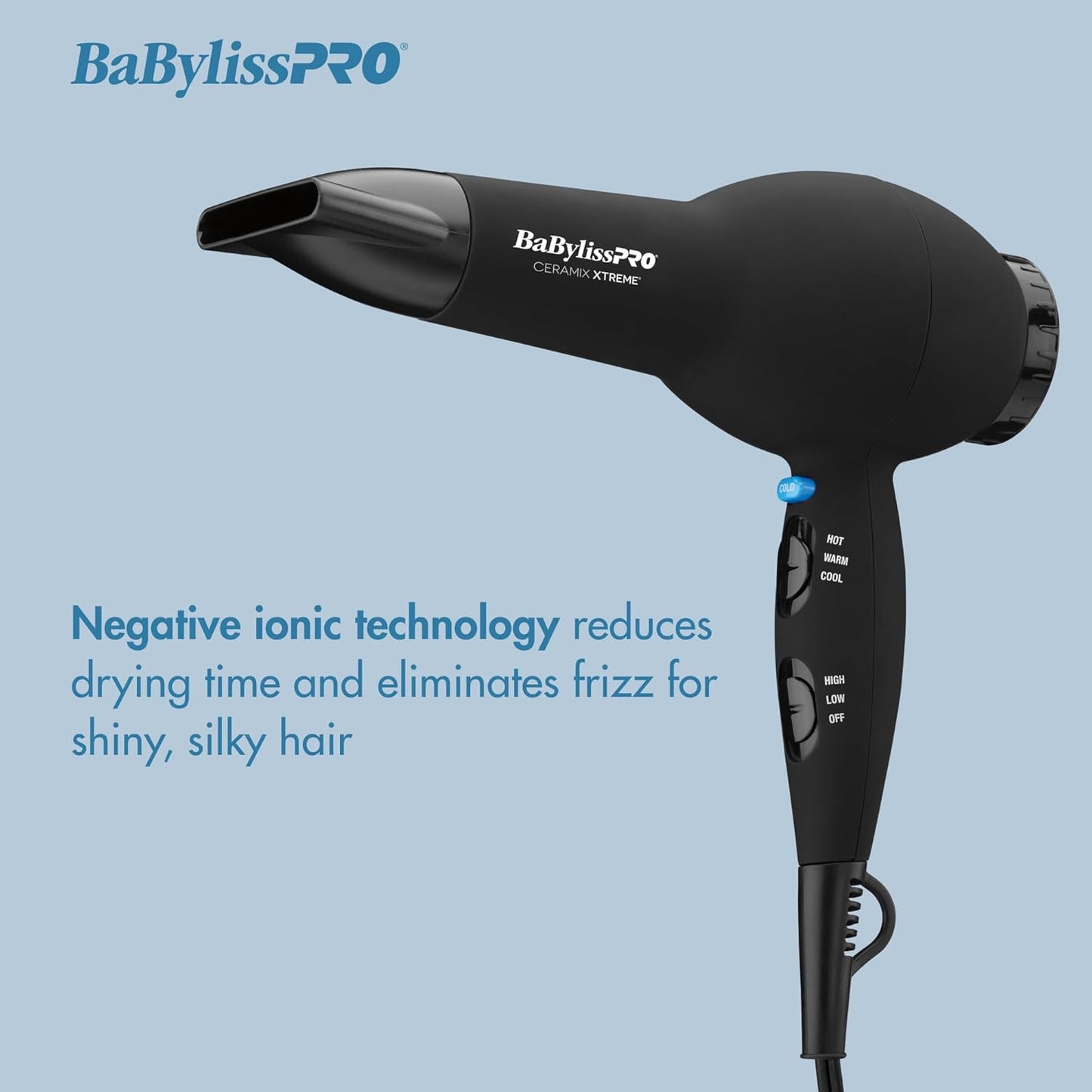 BaBylissPRO Ceramix Xtreme Hair Dryer - Professional Ionic Technology for Fast Drying
