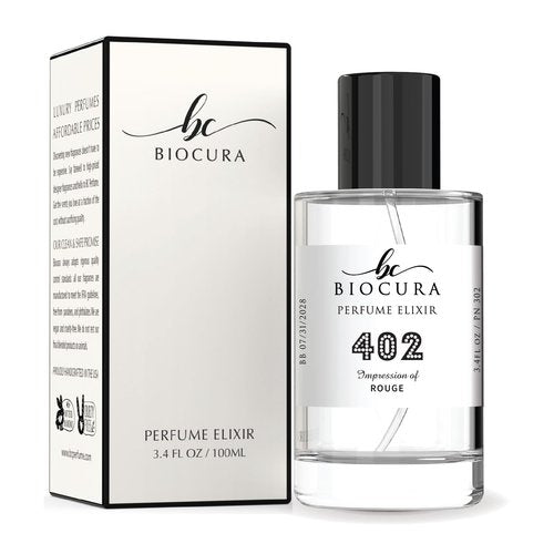 BIOCURA BC Perfume 402 Inspired by Rouge For Men Replica Fragrance Dupes Eau de Parfum Spray Bottle 3.4 Fl Oz/100ml-X1
