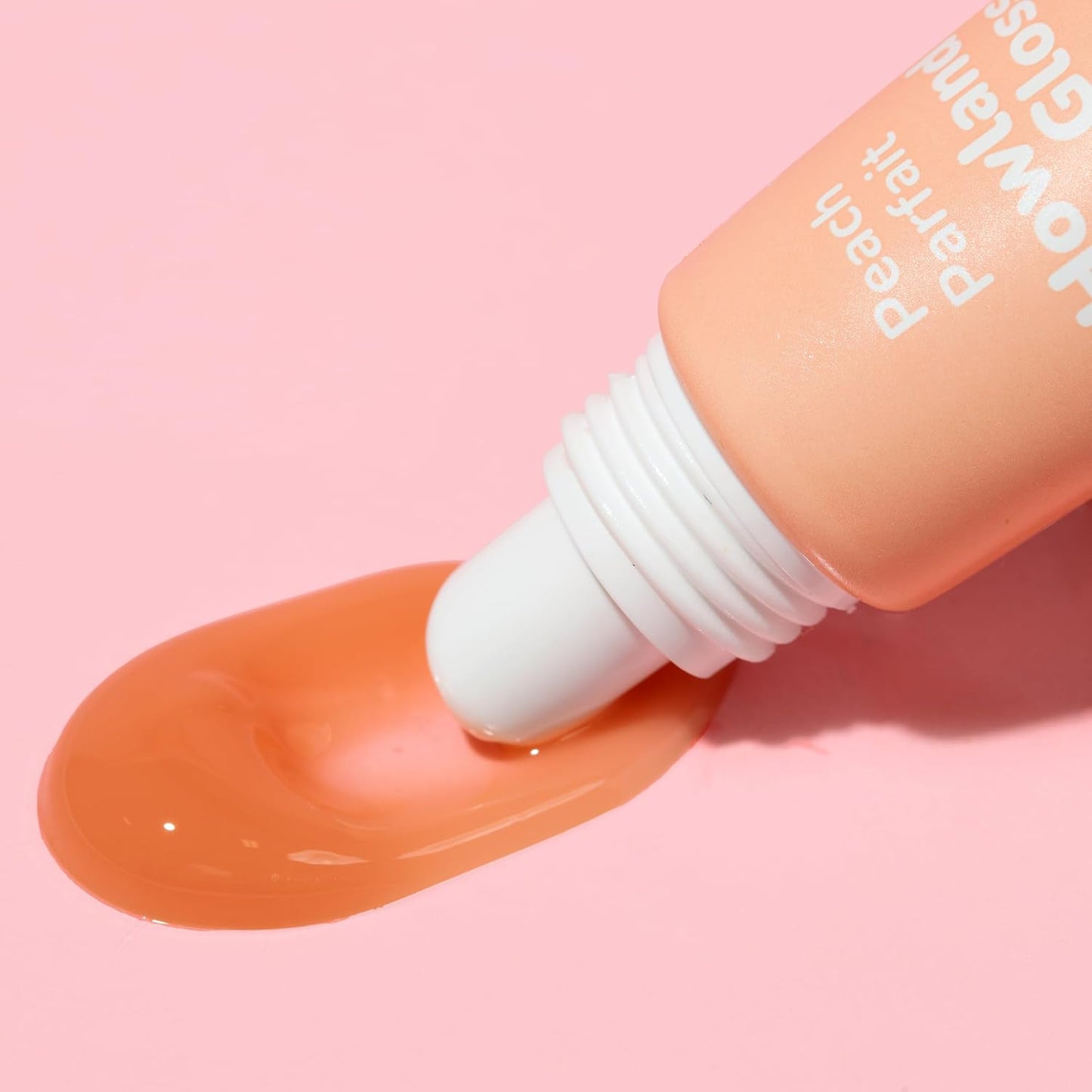 TONYMOLY Howland Keychain Lip Gloss - Hydrating Sheer Peach Tint with Jojoba Oil, 11ml