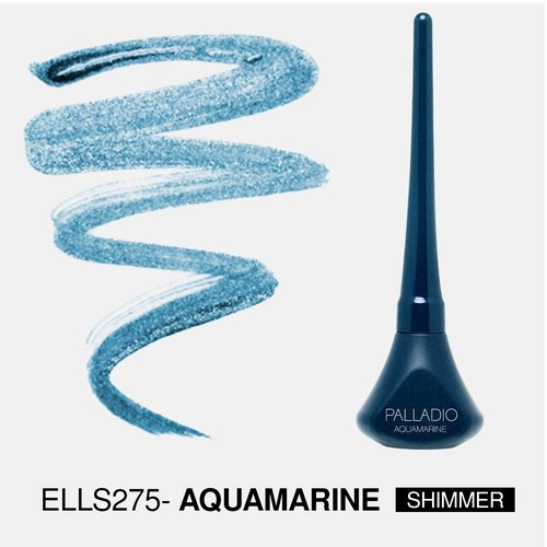 Palladio Liquid Eyeliner - Highly Pigmented Waterproof Formula for Intense Eye Definition | Aquamarine Color