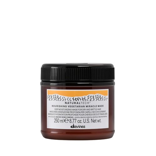 Davines Naturaltech Nourishing Miracle Mask - Hydrating & Restructuring Treatment for Dry Hair | 8.45 Fl Oz