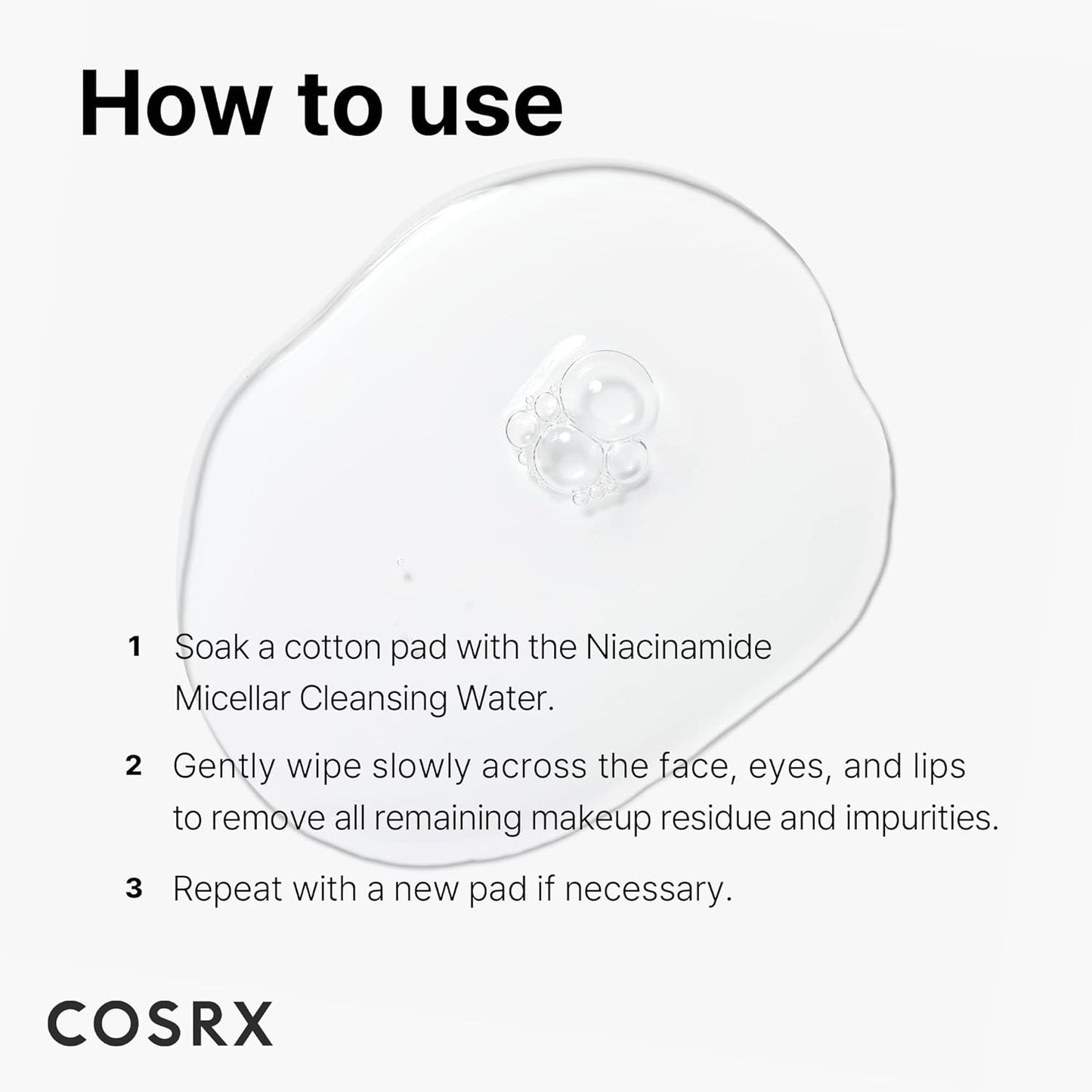 COSRX Low pH Niacinamide Micellar Cleansing Water - Gentle Daily Cleanser for Sensitive Skin | 13.52 fl. oz (400ml)