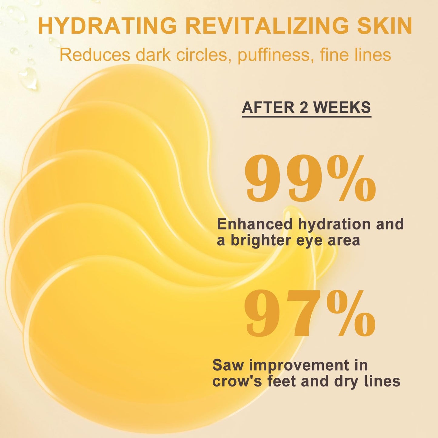 LAVONE Eye Mask-30 Pairs 24K Gold Under Eye Patches Skin Care Products-Eye Masks Skincare for Dark Circles and Puffiness,Reduce Wrinkles,Eye Bags and Fine Lines,for Women and Man,with Hair Clips